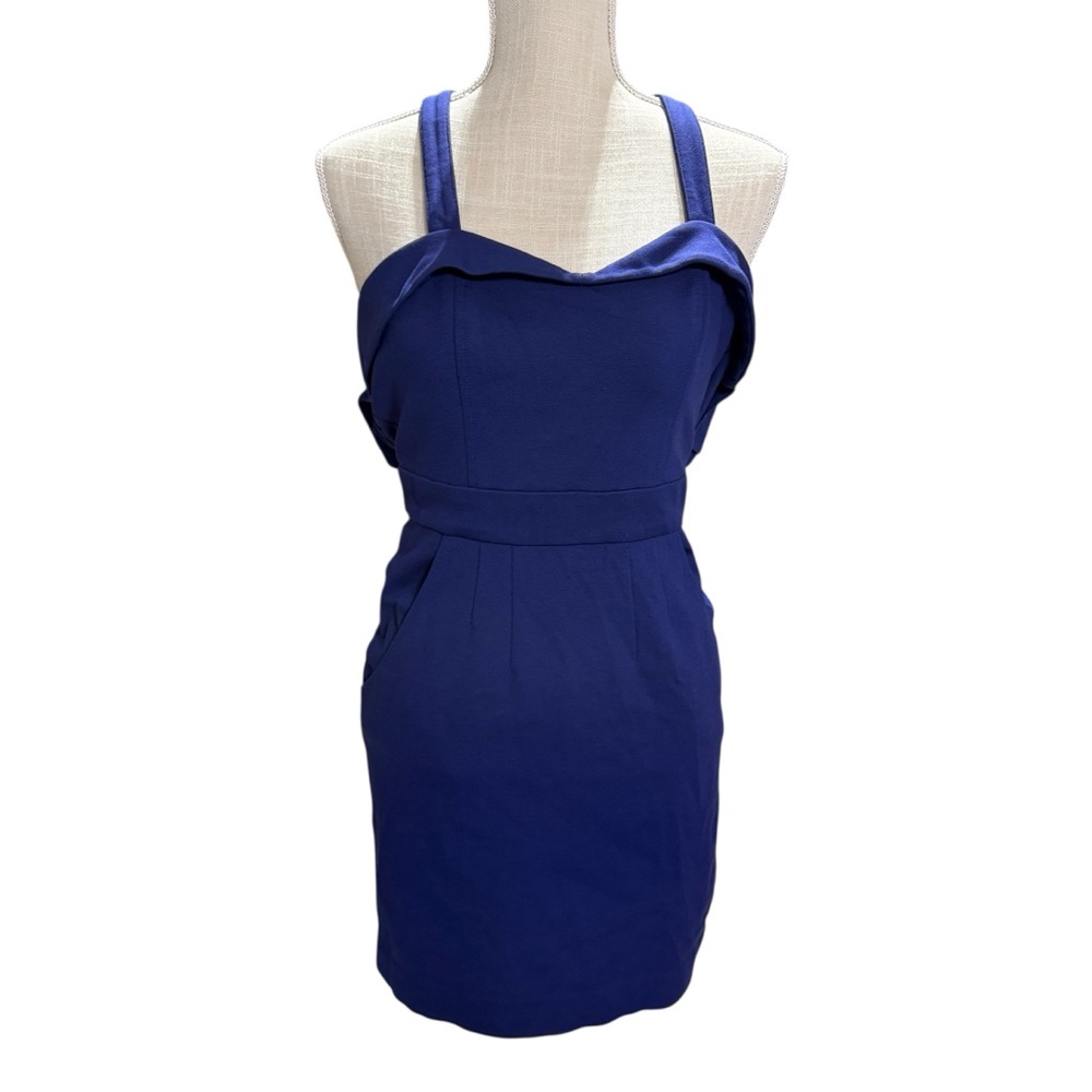 Rebecca‎ Minkoff Criss Cross Mini Dress Purple Sz 2